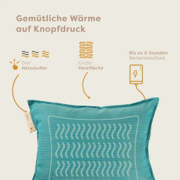 Pleafs Heizkissen Outdoor 45x60cm Acapulco, 1 Stk